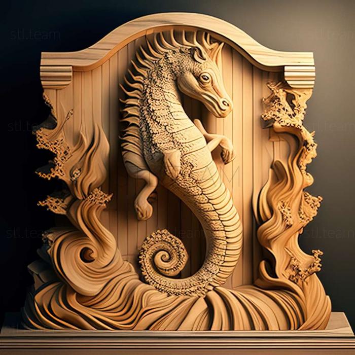 3D model SEAHORSE ON THE STAND (STL)